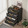 COUCHETA Modern 4-Drawer Dresser with Gold Handles, Anti-Tip Safety, Versatile Storage Cabinet for Bedroom & Entryway - 2 of 4