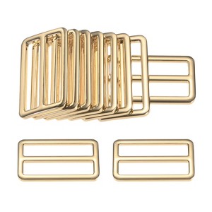 Unique Bargains Zinc Alloy Durable Multipurpose Tri Glide Metal Buckles for Bags 10 Pcs - 1 of 4