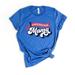 Simply Sage Market Women's American Mama Flag Short Sleeve Graphic Tee - 1 of 4