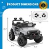 12V Kids Ride on Truck, 3 Speeds Electric Ride on Car with Parent Remote Control, Headlight, Music, Ride on Vehicle Toy for Kids Aged 3-8 - 3 of 4