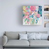 Trademark Fine Art -Farida Zaman 'Summer Pink Floral' Canvas Art - 2 of 4