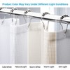 Aoibox White Waffle Weave Shower Curtain, Heavy Duty Polyester Fabric, Hotel Quality Bathroom Decor, Luxurious and Easy to Clean - 2 of 4