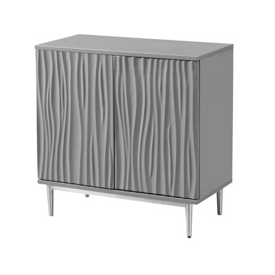 Camber 2 Door Cabinet Gray - Treasure Trove Accents