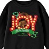 National Lampoon's Christmas Vacation Joy To The Squirrel Crew Neck Long Sleeve Boys' Black Sweatshirt - 2 of 2