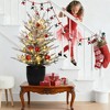 3 Ft Pre-Lit Christmas Tree, Artificial Christmas Trees with Lighting, Xmas Trees with Lights, Christmas Decoration for Home, Office, Easy Assembly - 2 of 4