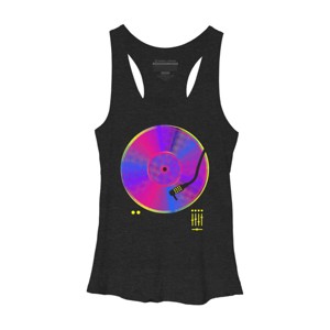 Women's Design By Humans Retro Vinyl By clingcling Racerback Tank Top - 1 of 3