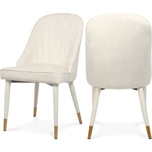 Meridian Furniture,Belle Velvet Dining Chair, Set of 2 - 1 of 4