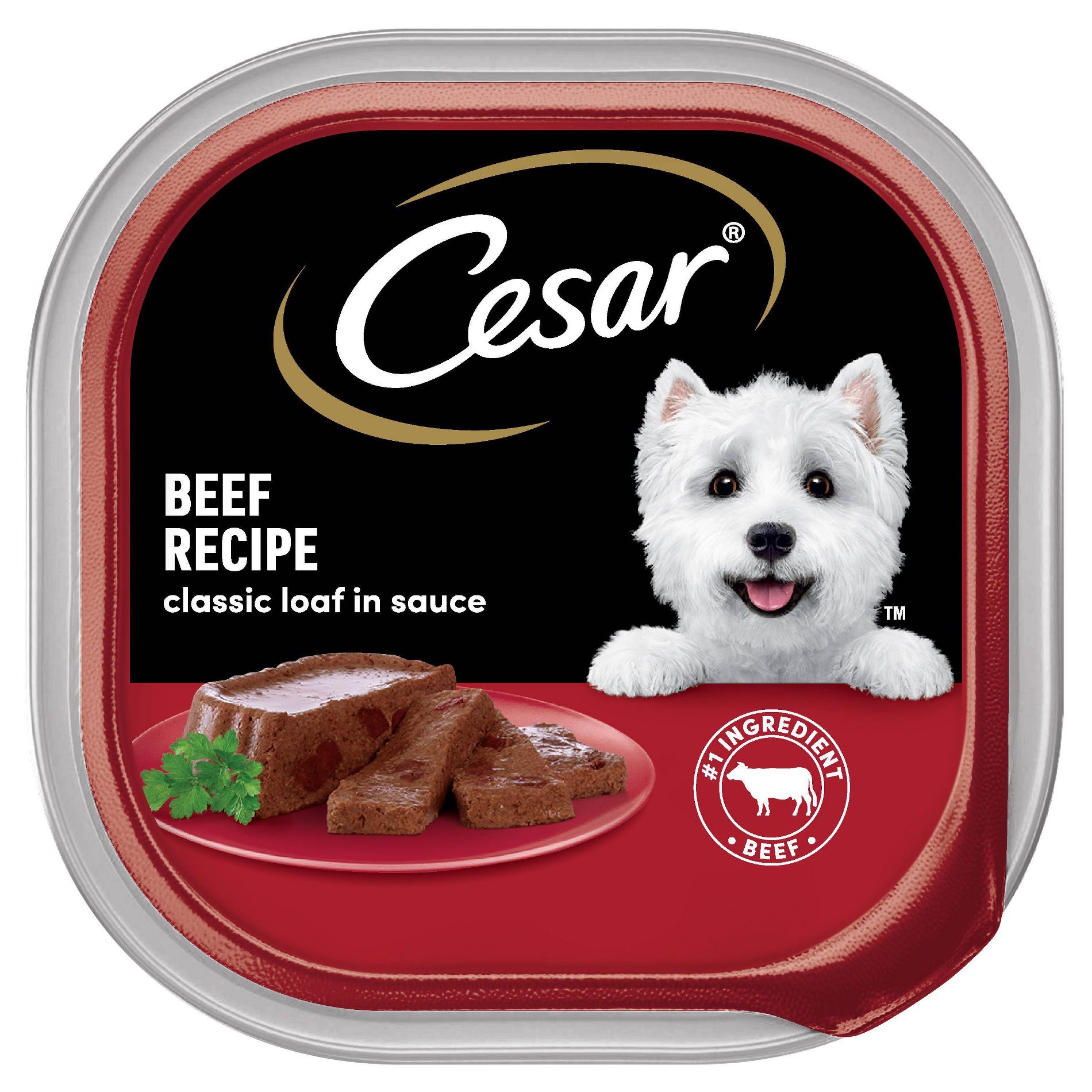 Cesar Classic Loaf in Sauce Beef and Gravy Flavor Small Breed Wet Dog Food - 3.5oz