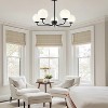 PAKOKULA 5 light Matte Black Transitional Chandelier with Opal Glass Shade for Kitchen Island - 4 of 4
