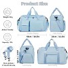 Hachikiko 37L Gym Duffle Bag with Shoe Compartment & Wet Pocket - Airplane Friendly Travel Weekender Bag for Workout, Sports - 2 of 4