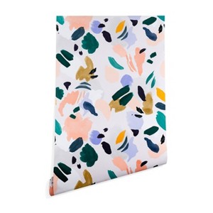 2' x 8' Marta Barragan Camarasa Terrazzo Brushstrokes Wallpaper - Deny Designs: Self-Adhesive, Removable, Modern Decor - 1 of 4