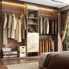 Besiost 96-In Closet Organizer with Wood Drawers,Closet System with Adjustable Hanging Rods - 2 of 4
