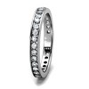 Slickblue Classic Women’s Stackable Eternity Ring – Clear CZ, Stainless Steel, Silver/Gold Finish, Sizes 5-13 - 2 of 4