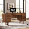 Tribesigns 59.06-Inch Computer Desk with Large Drawer, Wood Office Executive Desk with Storage Cabinet - 2 of 4
