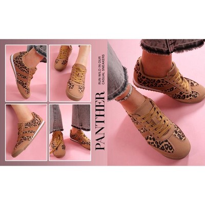 Женские кроссовки London Rag Womens Panther Leopard Print Microfiber Sneakers 5 — фото 6
