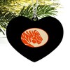 East Central University Secondary Logo Heart Love Wood Christmas Tree Holiday Ornament - 2 of 3