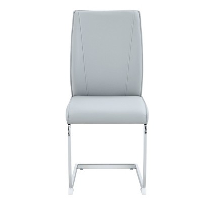 Ridstar 2 Piece Arch Dining Chairs, Armless Chair For Dining Room-Light Gray