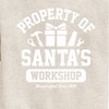 Boys' - Instant Message - Property Of Santas Workshop Christmas Graphic Long Sleeve Fleece Sweatshirt - 2 of 4