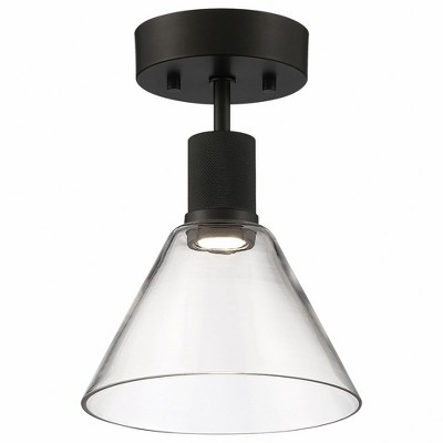 Access Lighting Port Nine 1 - Light Flush Mount in  Matte Black