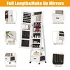 66" Full Length Mirror Jewelry Cabinet with LED Lights - 4 of 4
