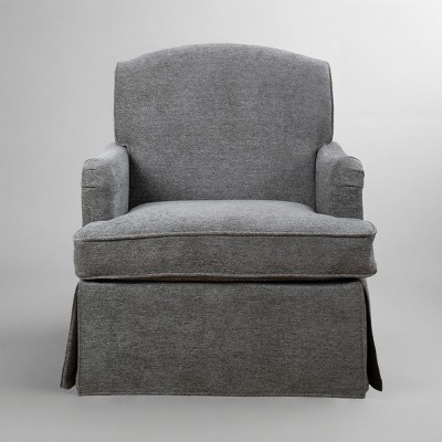 Art Leon Traditional Fabric Upholstered Swivel Accent Chair, Armchair with Wood Frame