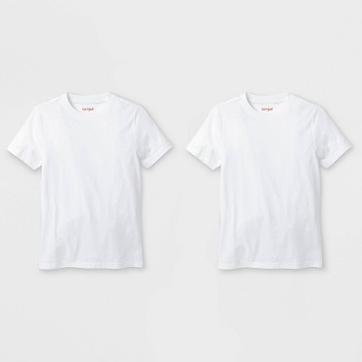 Boys' 2pk Short Sleeve T-shirt - Cat & Jack™ White L Husky : Target