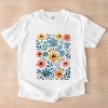 Simply Sage Market Watercolor Daisy Garden Garment Dyed Tee - 3 of 4
