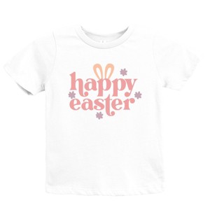 The Juniper Shop Happy Easter With Ears Youth Short Sleeve Tee - 1 of 4