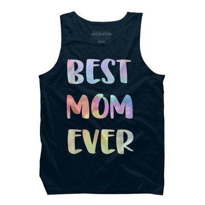 Men's Design By Humans Best Mom Ever Rainbow Bubble Text By MiuMiuShop Tank Top