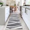 2x6 Washable Area Rugs, Rug for Living Room, Soft Modern Wave Distressed Carpet, Non-Slip Entry Rug, Print Rug, Low Pile Non-Shedding Foldable Rugs - 3 of 4