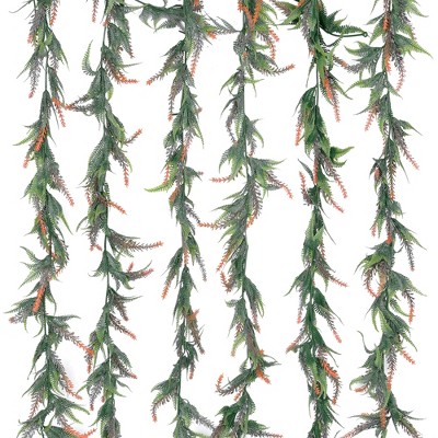Unique Bargains Home Decor Artificial Lvy Garland Greenery Vines Decor 6 Pcs 72"