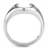 Slickblue Bold Polished Horseshoe Ring for Men, Stainless Steel, Minimalist No-Stone Style, Sizes 8-13 - 3 of 4