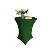 Slickblue Round Spandex Table Cover – Fits 32" or 36" Dia. x 42" High Tables, Wrinkle-Free Stretch Fit, 10 Colors - 2 of 3