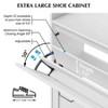 Shoe Rack with 2 Flip Drawers, Freestanding for Entryway, Front Door Entrance, Holds up to 24 Pairs of Shoes, Dry and Wet Separation - 4 of 4