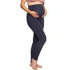 Felina Women's Velvety Soft Maternity Leggings For Women - Yoga Pants For Women, Maternity Clothes - (2-Pack) - 3 of 4