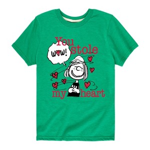 Boys' - Peanuts - Patty Stole My Heart Short Sleeve Graphic T-Shirt - 1 of 4