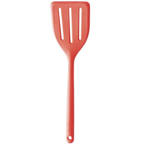 Gourmac 12-inch Melamine Slotted Turner Spatula, Red : Target