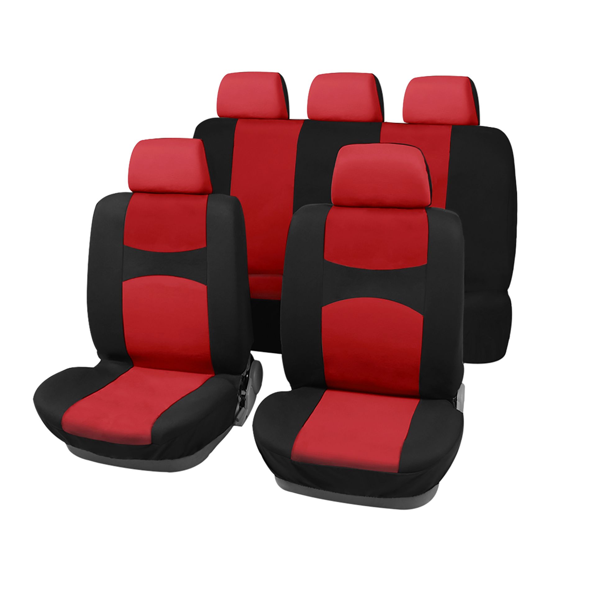 Unique Bargains Universal Flat Cloth Fabric Car Seat Cover Kit 9 Pcs