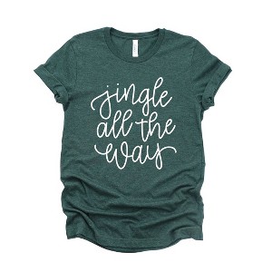 Simply Sage Market Women's Jingle All The Way Cursive Short Sleeve Graphic Tee - 1 of 4