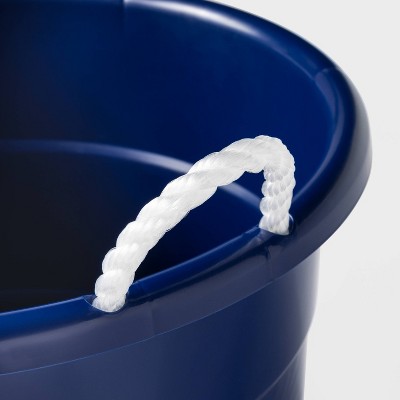 Buy 10gal Plastic Beverage Tub with Rope Handles Navy Sun Squad