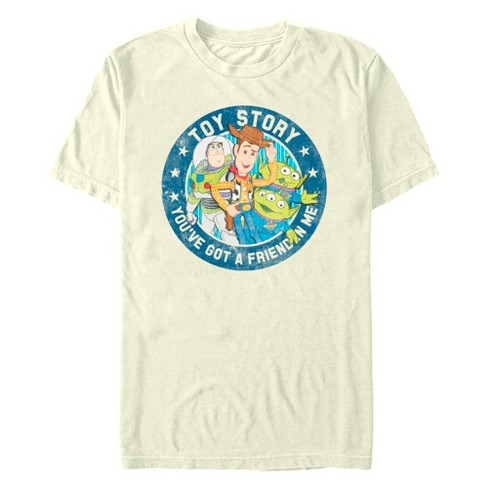 Men's Toy Story You've Got a Friend in Me Distressed Badge T-Shirt - image 1 of 4