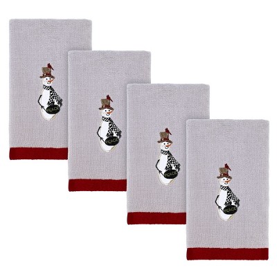 Country Friends 4 Pc Fingertip Towel Set