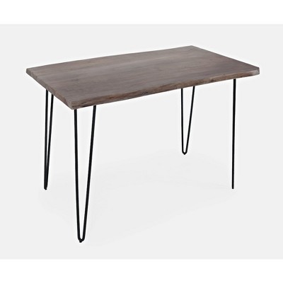 Nature's Edge 52'' Slate & Chestnut Solid Acacia Live Edge Counter Table