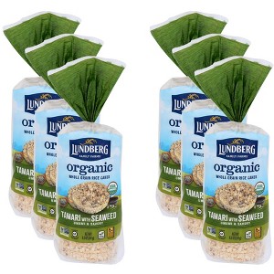 Lundberg Family Farms Organic Rice Cake Tamari Seaweed - Case of 6 - 8.5 oz - 1 of 2
