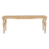 59-83" Extendable Dining Table Vintage Wooden Dinner Table Kitchen Table, Natural-ModernLuxe - 2 of 4
