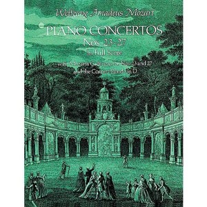 Piano Concertos Nos. 23-27 in Full Score - (Dover Orchestral Music Scores) by  Wolfgang Amadeus Mozart (Paperback) - 1 of 1