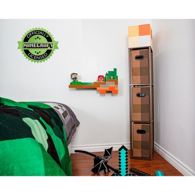 5' Multifunctional Minecraft Torch Floor Lamp with Storage