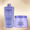 Kerastase Blond Absolu Blonde Ultra-Violet Anti-Brass Purple Shampoo (34 oz) & Ultra Violet Purple Hair Mask (16.9 oz) Absolute DUO SET KIT - 2 of 2