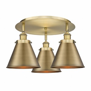 Ballston Urban - 3 Light Flush Mount In Industrial Style-9.63 Inches Tall and 19.75 Inches Wide - 1 of 1