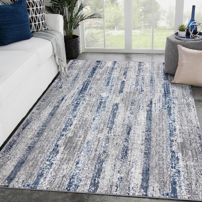 Luxe Weavers Abstract Striped Area Rug